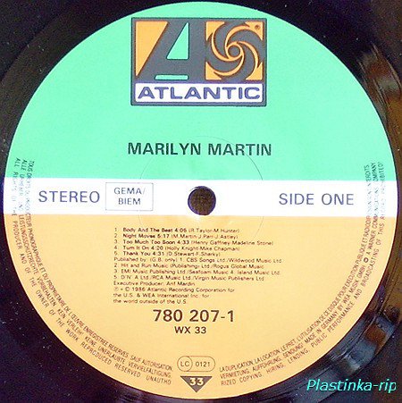 MARILYN MARTIN - MARILYN MARTIN (1986)