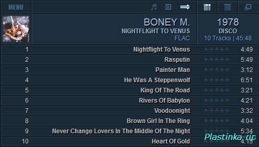 Boney M.  Nightflight To Venus 1978