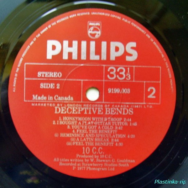 10 - Deceptive Bends 1977