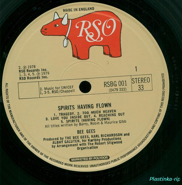 Bee Gees - Spirits Having Flown 1979