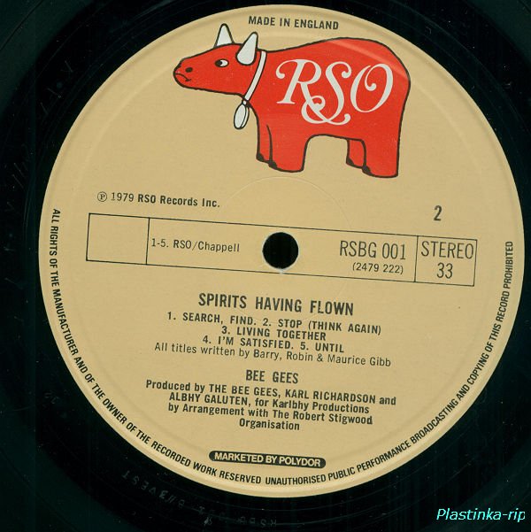 Bee Gees - Spirits Having Flown 1979
