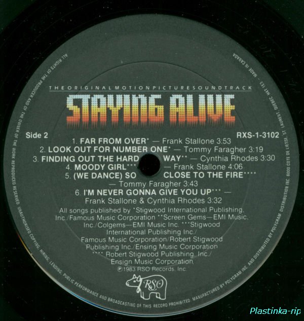 Bee Gees, Various Artists Staying Alive (Original Soundtrack) - 1983