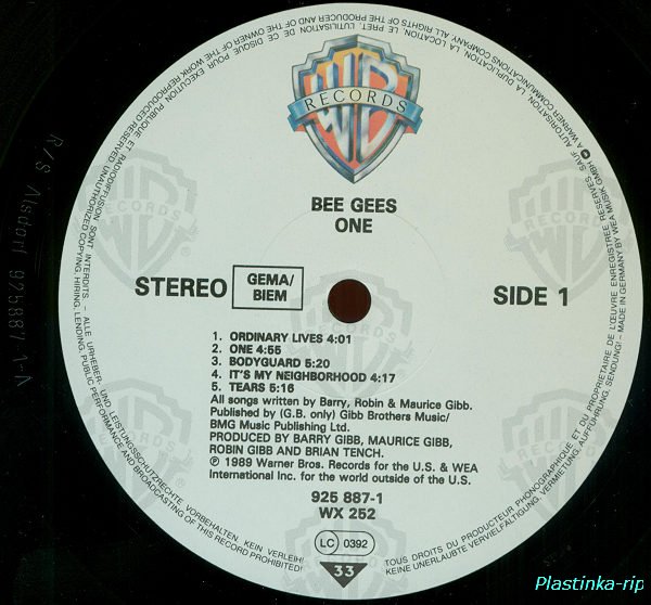 Bee Gees - One 1989