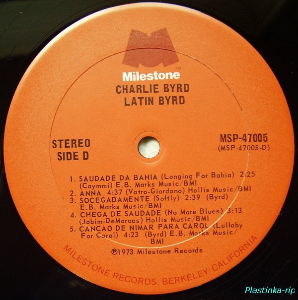Charlie Byrd - Latin Byrd 1973