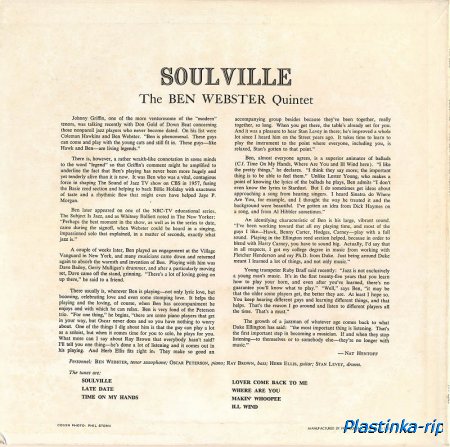 The Ben Webster Quintet 1976 Soulville