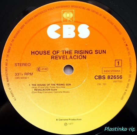 Revelacion &#8206;– The House Of The Rising Sun