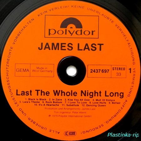James Last &#8206;– Last The Whole Night Long