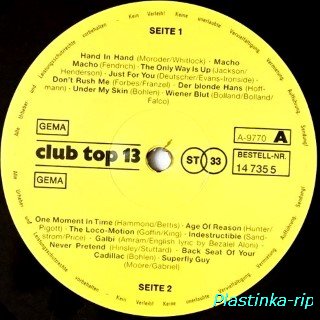 Various &#8206;– Club Top 16 International Top Hits November / Dezember 1988