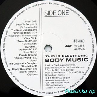 Various &#8206; This Is Electronic Body Music  1988