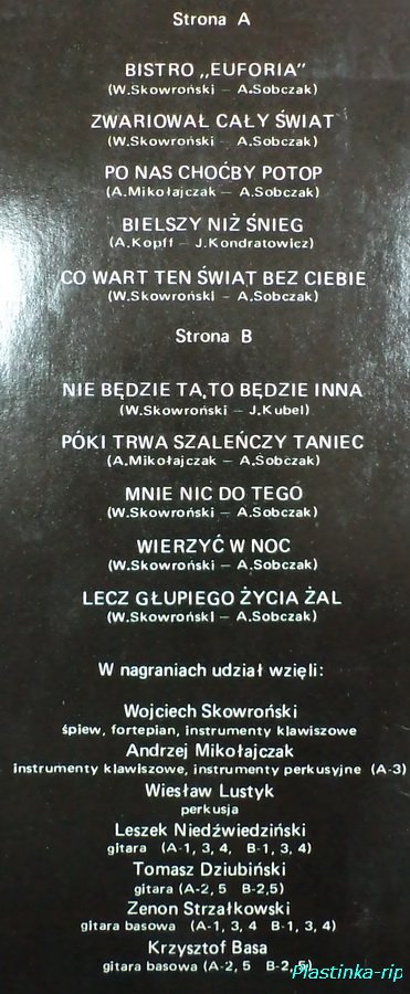 Wojciech Skowronski - Jak Sie Bawisz (1988)