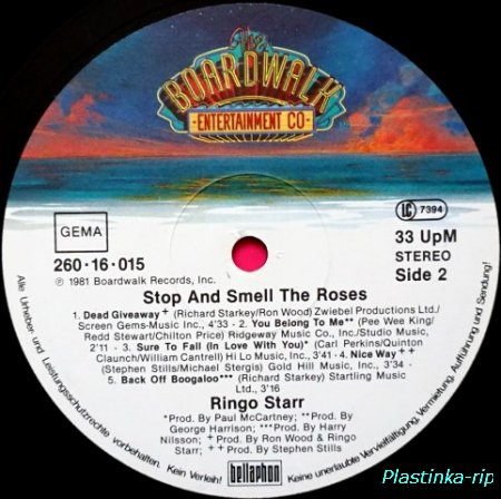 Ringo Starr &#8206; Stop And Smell The Roses 1981