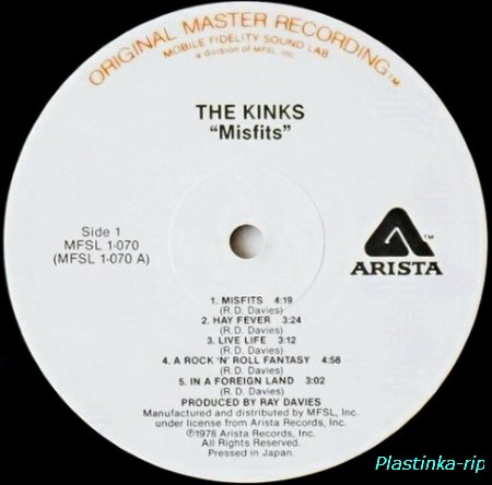 The Kinks &#8206; Misfits 1978