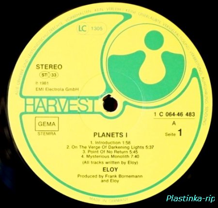 Eloy &#8206; Planets  1981