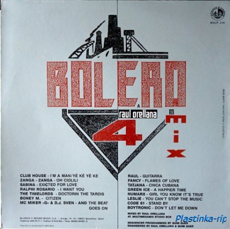 Various &#8206; Bolero Mix 4 - 1988