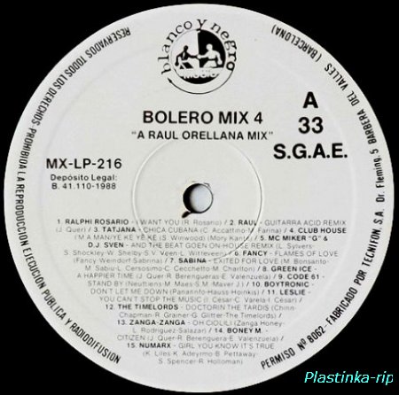 Various &#8206; Bolero Mix 4 - 1988