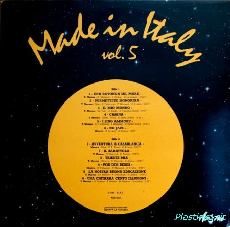 Various &#8206;– Made In Italy Vol. 5  1986