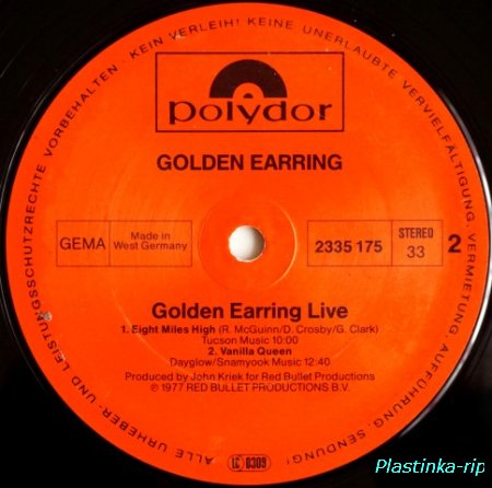 Golden Earring &#8206; Live   1977