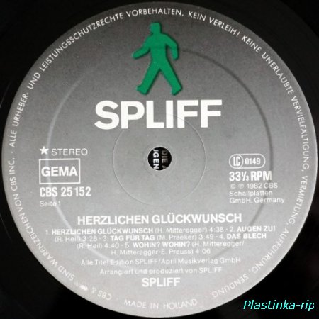 Spliff &#8206;– Herzlichen Gluckwunsch!   1982