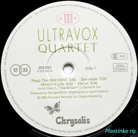 Ultravox - Quartet   1982
