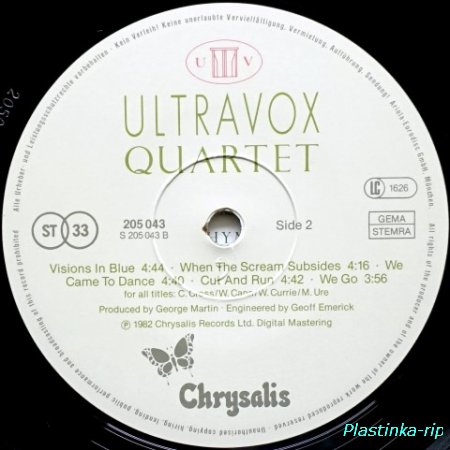 Ultravox - Quartet   1982