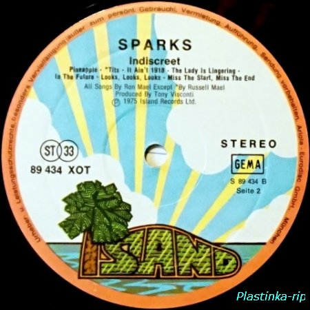 Sparks &#8206;– Indiscreet    1975