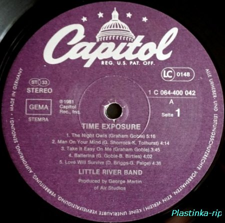 Little River Band &#8206;– Time Exposure   1981