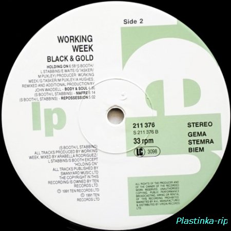 Working Week &#8206;– Black & Gold   1991
