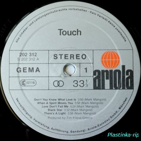 Touch &#8206; Touch   1980