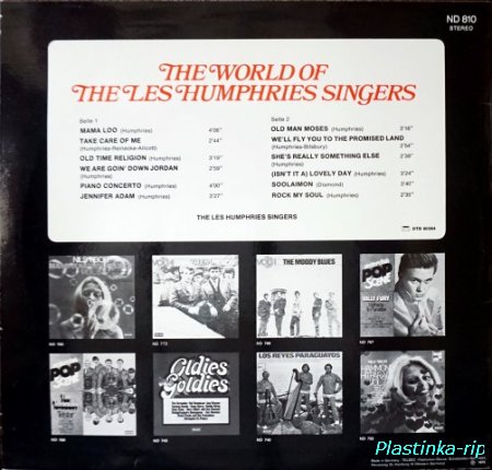 The Les Humphries Singers &#8206; The World Of The Les Humphries Singers   1973