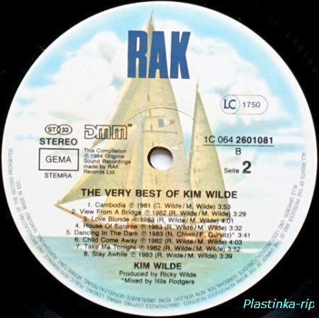 Kim Wilde &#8206; The Very Best Of Kim Wilde   1984