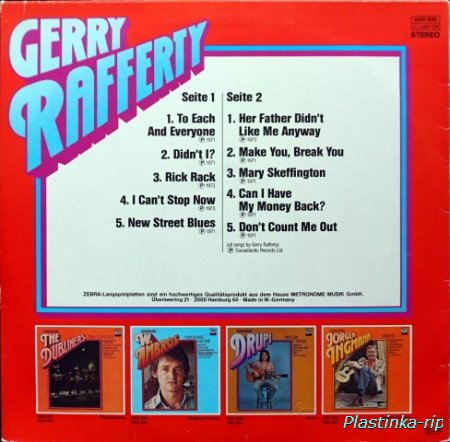 Gerry Rafferty  -  to each and everyone   1980