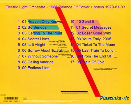 Electric Light Orchestra- 1979, 1981, 1983, 1986  - 4lp