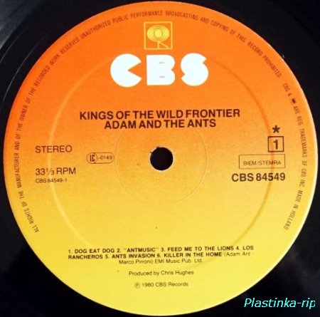 Adam And The Ants &#8206;– Kings Of The Wild Frontier 1980