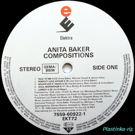 Anita Baker &#8206; Compositions 1990