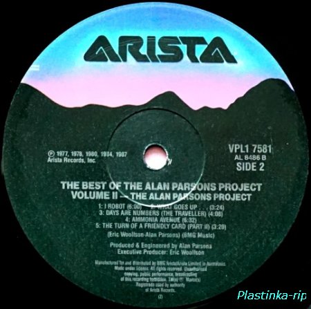 The Alan Parsons Project &#8206;– The Best Of The Alan Parsons Project - Volume 2 1987