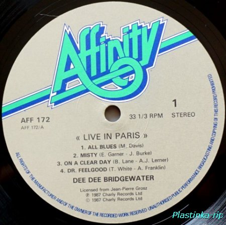 Dee Dee Bridgewater &#8206; Live In Paris 1987