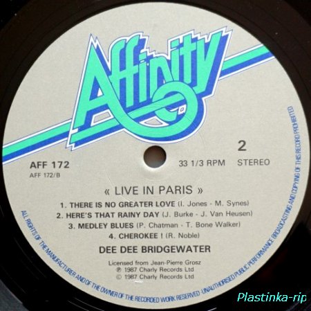 Dee Dee Bridgewater &#8206; Live In Paris 1987