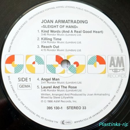 Joan Armatrading &#8206;– Sleight Of Hand 1986
