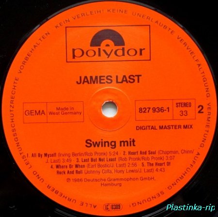 James Last &#8206;– Swing Mit  1986