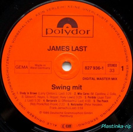 James Last &#8206;– Swing Mit  1986