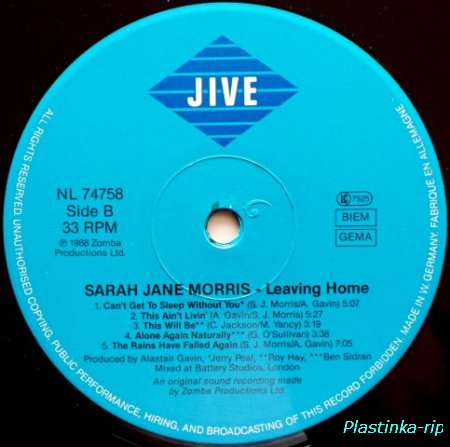 Sarah Jane Morris &#8206; Sarah Jane Morris   1989