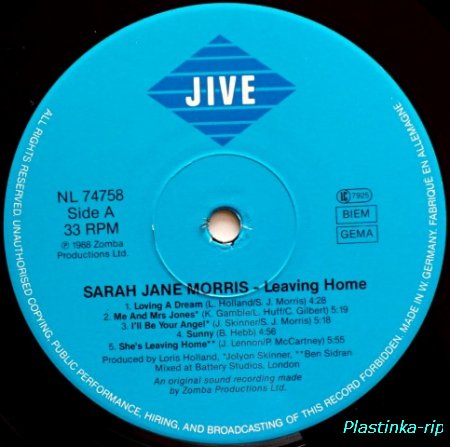Sarah Jane Morris &#8206; Sarah Jane Morris   1989