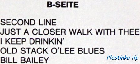 Sun Lane Ltd. New Orleans Jazzband &#8206;– I Get The Blues When It Rains   1983