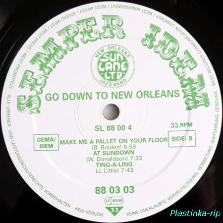 Sun Lane Ltd. New Orleans Jazzband &#8206; Go Down To New Orleans