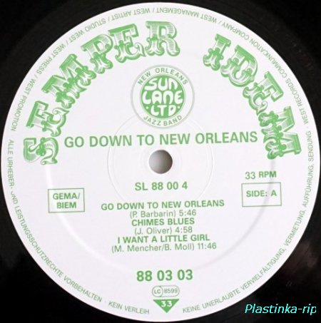 Sun Lane Ltd. New Orleans Jazzband &#8206; Go Down To New Orleans
