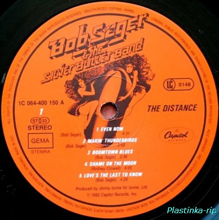 Bob Seger And The Silver Bullet Band &#8206; The Distance    1982