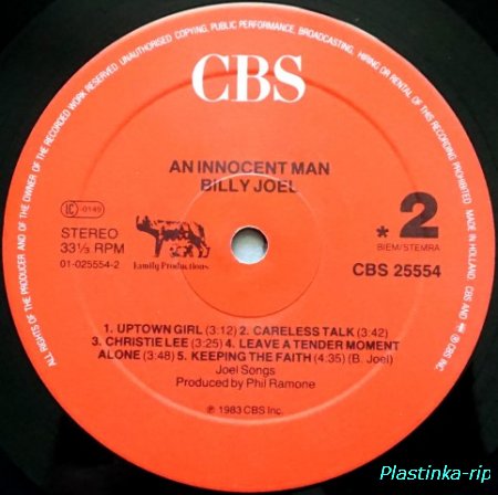 Billy Joel &#8206;– An Innocent Man    1983