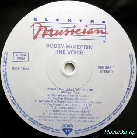 Bobby McFerrin &#8206; The Voice   1984