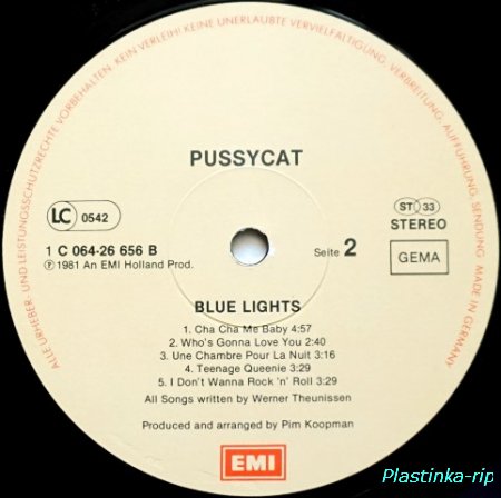 Pussycat &#8206;– Blue Lights     1981