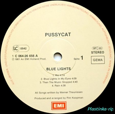 Pussycat &#8206;– Blue Lights     1981